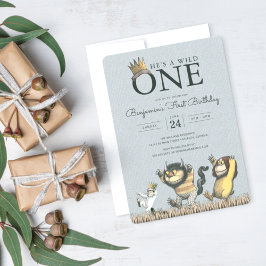 Convite de 1º Aniversário do Where the Wild Things