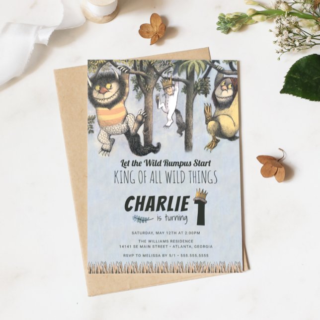 Convite de 1º Aniversário do Where the Wild Things (Criador carregado)