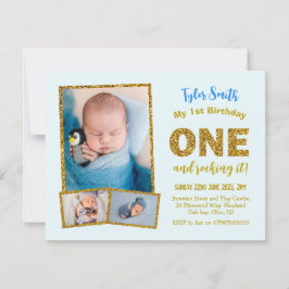 Convite de 1º aniversário, primeiro aniversário do