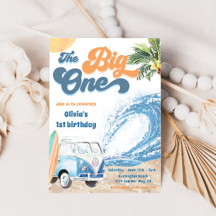 Convite de 1º Aniversário The Big One Surf Beach