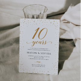 Convite de 10º Aniversário de Casamento - GAC24d