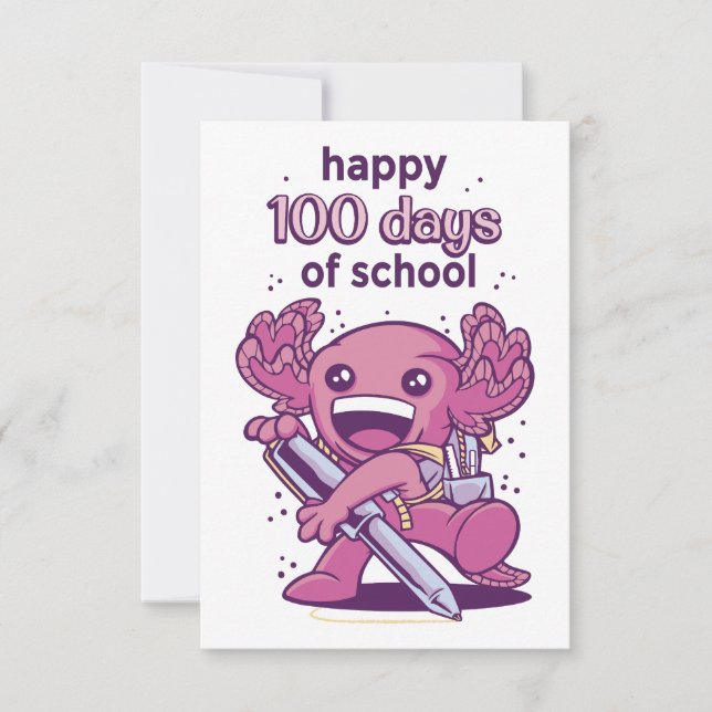 convite de 100 dias de escola (Frente)