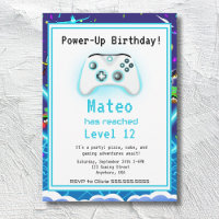Convite de 12 Aniversário Feliz Epic Gamer Crítico
