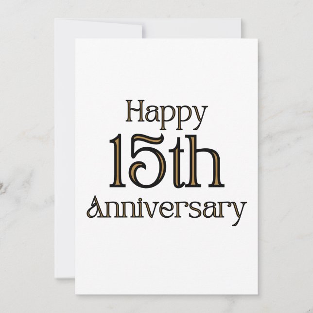 Convite de 15º Aniversário Feliz (Frente)