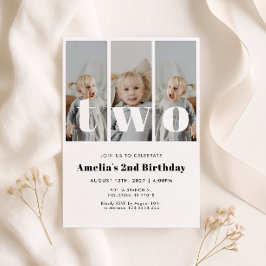 Convite de 2º Aniversário com Foto