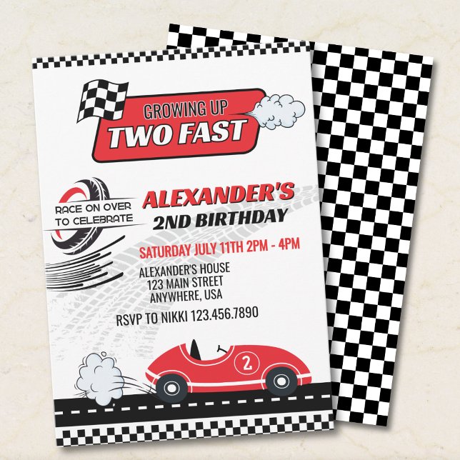 Convite de 2º Aniversário da Two Fast Racing (Criador carregado)