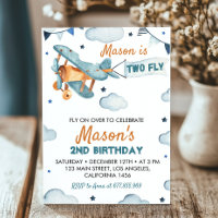 Convite de 2º Aniversário de Avião Antigo