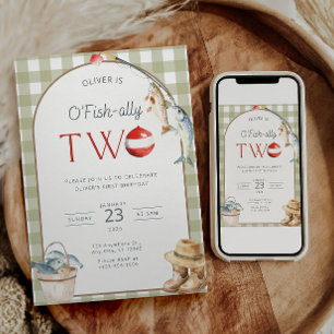 Convite de 2º Aniversário de Pesca O Fishally Two 