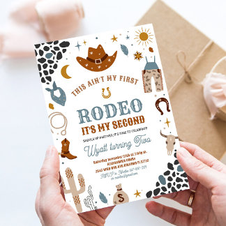 Convite de 2º Aniversário do Meu Segundo Rodeio Me