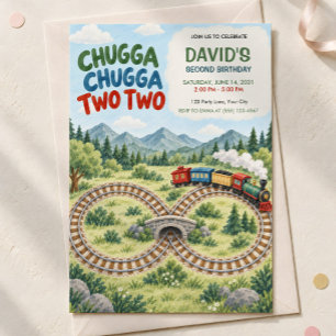 Convite de 2º Aniversário do Trem, Chugga Chugga D