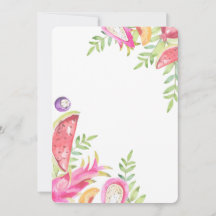 Convite de 2º aniversário TWO-TTI FRUTTI - Meninas