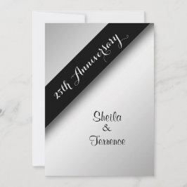 Convite de 25 Casamento de Aniversário