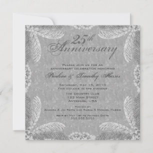 Convite de 25 de Aniversário de Prata