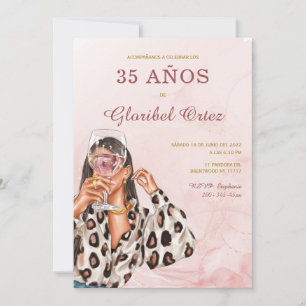 Convite de 35 Anos Mulher