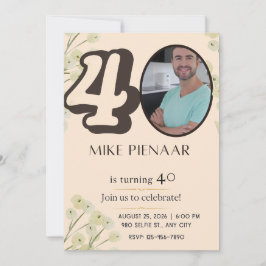 Convite de 40º Aniversário