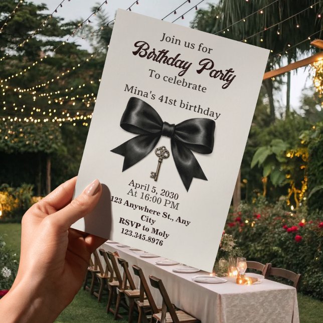 convite de 49º aniversário para mulheres (Criador carregado)