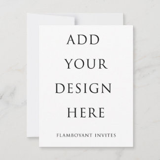 Convite de 4,25"x5,5" / RSVP (10,8 x 14,0 cm)