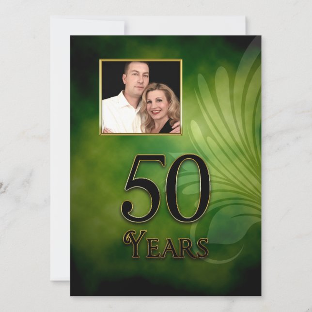 CONVITE DE 50º ANIVERSÁRIO (CASAMENTO OU ANIVERSÁR (Frente)