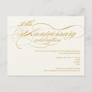 Convite de 50º Aniversário de Casamento