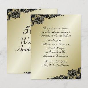Convite de 50º Aniversário de Casamento