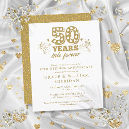 Convite de 50º Aniversário de Casamento Dentro do