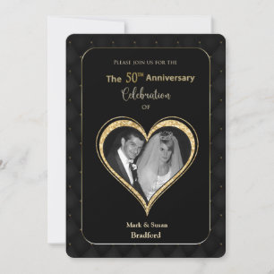Convite de 50º Aniversário de Casamento Ornate Dou