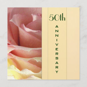 Convite de 50º Aniversário Elegante