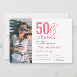 Convite de 50 anos e Fabuloso Aniversário de 50 an