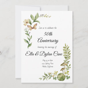 Convite de 50 anos estilo Woodland
