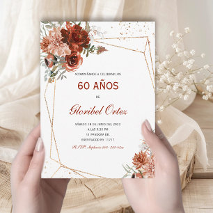 Convite de 60 Anos Mulher Convite