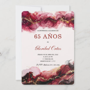 Convite de 65 Anos Mulher