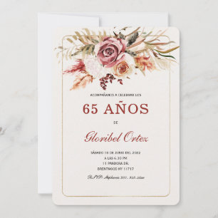 Convite de 65 Anos Mulher