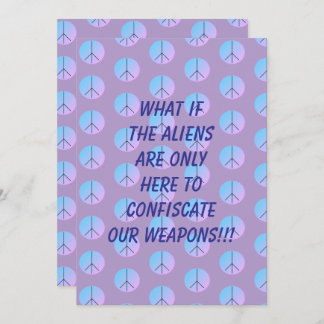 Convite de Abdução Alienígena de Arma