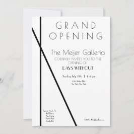 Convite de Abertura da Galeria Contemporânea