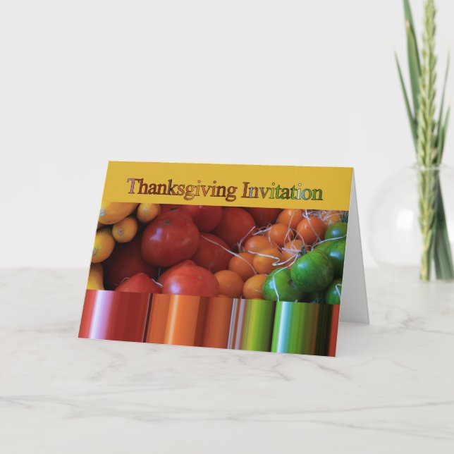 Convite de Ação de Graças (Frente)