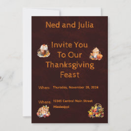 Convite de Ação de Graças