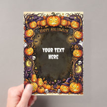 Convite de Acrílico de Halloween Fofo #10