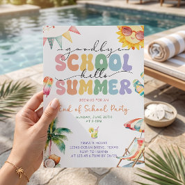 Convite de Adeus à Escola e Olá Verão