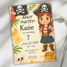 Convite de Ahoy Pirate para Ahoy Matey