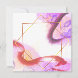 Convite de álcool aquarela abstrata moderna