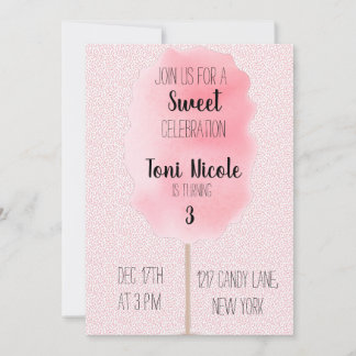 Convite de Algodão Doce