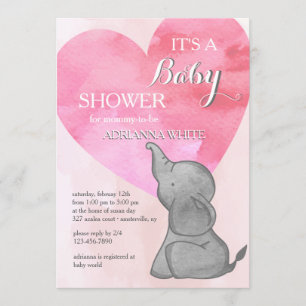 Convite De Amor De Elefante