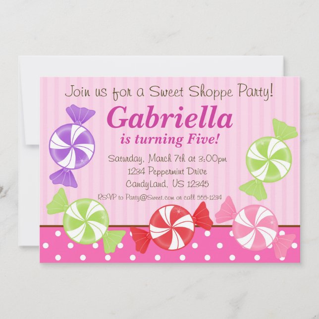 Convite de aniversário (Frente)