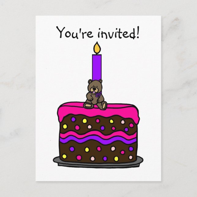 convite de aniversário (Frente)