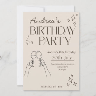 Convite de aniversário