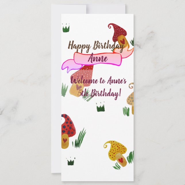 Convite de aniversário (Frente)