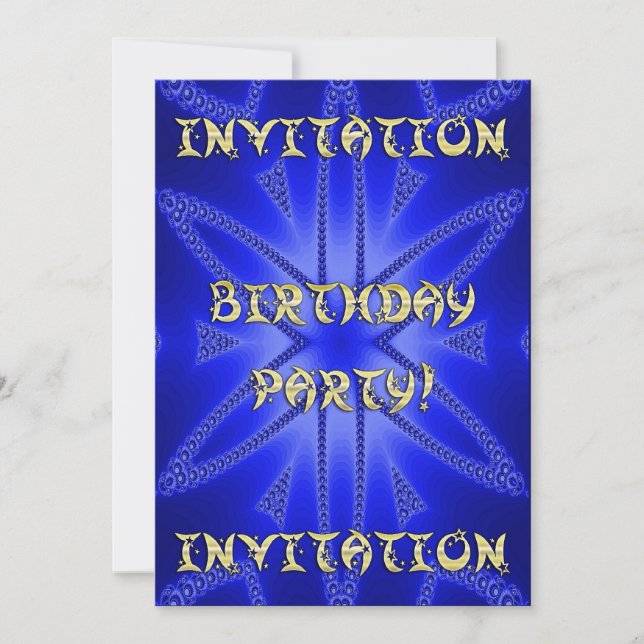 Convite de aniversário (Frente)