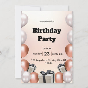 Convite de aniversário