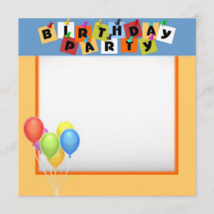 Convite de aniversário