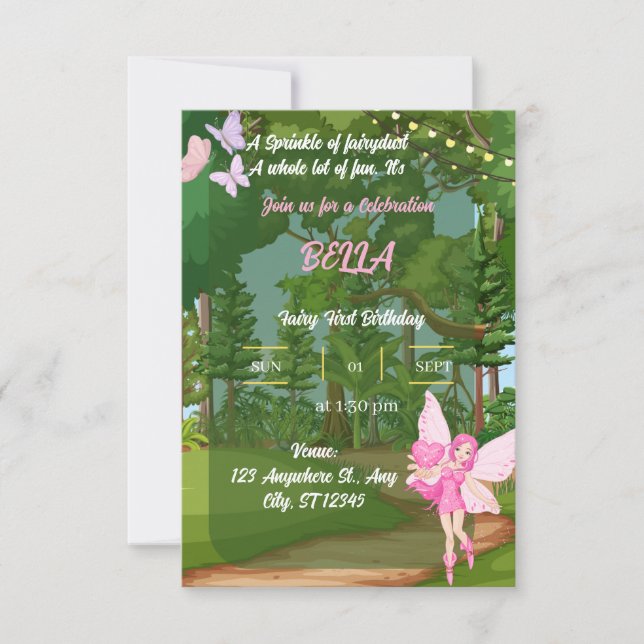 convite de aniversário (Frente)